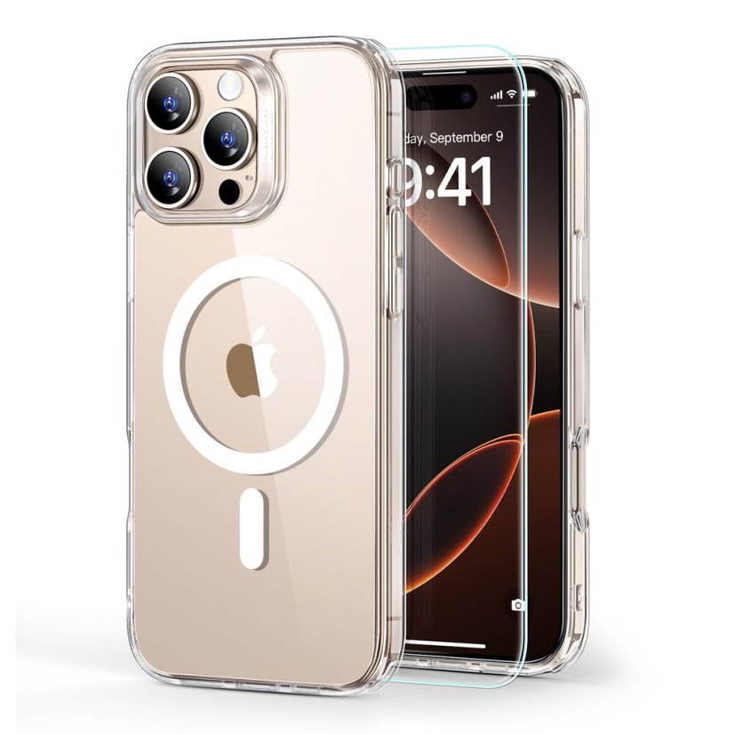 Ochranné sklo ESR Classic Hybrid Halolock Magsafe & Tempered Glass iPhone 16 Pro Clear