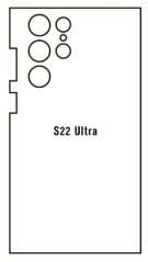 Hydrogel - zadná ochranná fólia - Samsung Galaxy S22 Ultra - typ výrezu 4