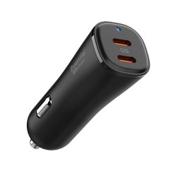 Nabíjačka do auta Spigen Ev502 Arcstation Essential Car Charger 50W Black