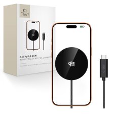 Tech-Protect A50 Magnetic Magsafe Wireless Charger (nélküli töltő) 25W Qi2.2 Black