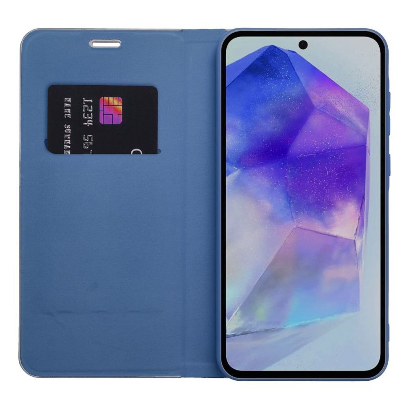 Tok LUNA Book Carbon Case Xiaomi Redmi Note 11 / 11S Blue