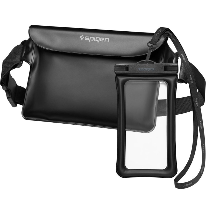 Kryt Spigen A621 Universal Waterproof Case & Waist Bag Black