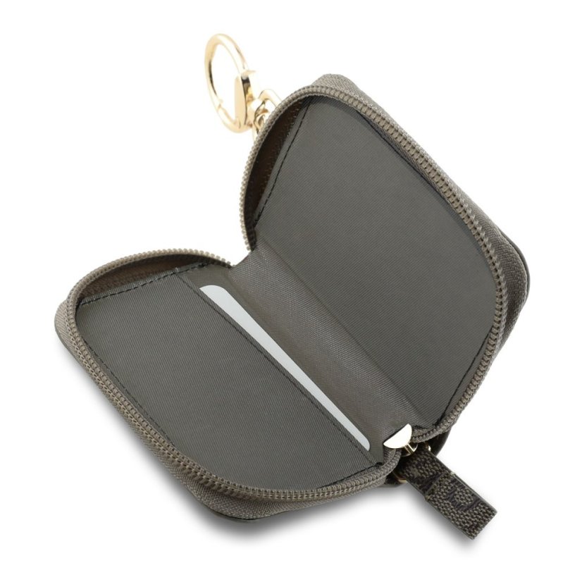 Guess PU 4G Script Logo kľúčenka Brown