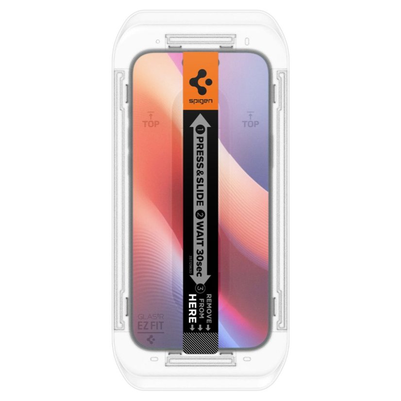 edzett védőüveg Spigen Glas.Tr "Ez Fit Ac" 2-Pack iPhone 16 Pro / 17 / 17 Pro átlátszó