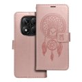 Kryt Mezzo Book Case Xiaomi Redmi Note 14 Pro 5G / 14 Pro Plus 5G lapač snov Rose Gold