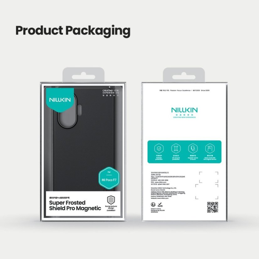 Nillkin Super Frosted PRO Magnetic zadný kryt pre Poco F7 Black