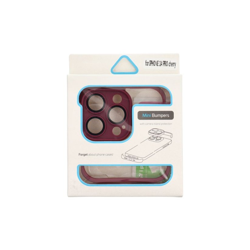 Kryt mini Bumpers With Camera Island Protection Case iPhone 14 Pro Cherry