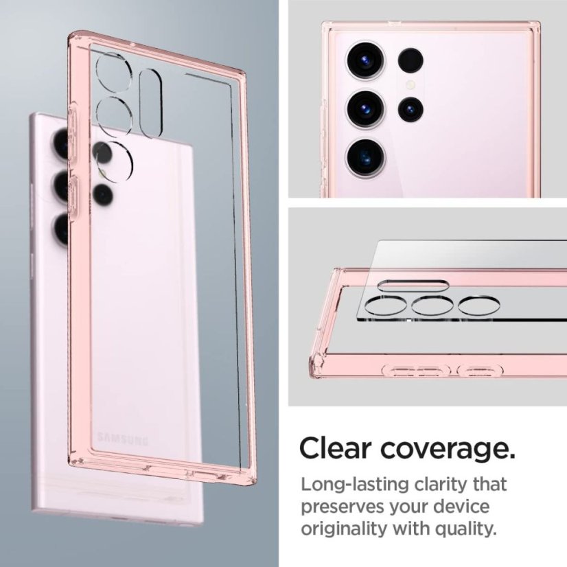 Kryt Spigen Ultra Hybrid Samsung Galaxy S23 Ultra Rose Crystal