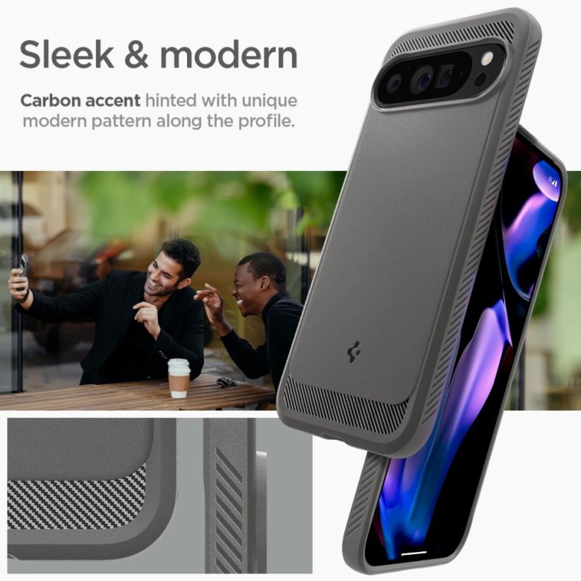 Kryt Spigen Rugged Armor Google Pixel 9 Pro Xl Marble Grey