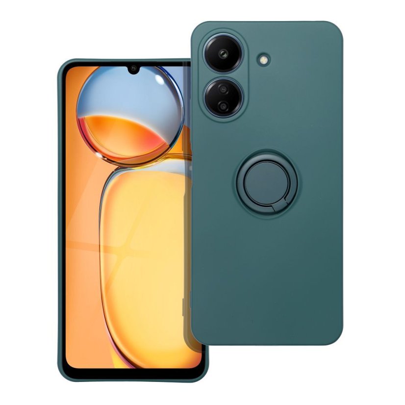 Kryt Silicone Ring Case Xiaomi Redmi 13C / Poco C65 Green