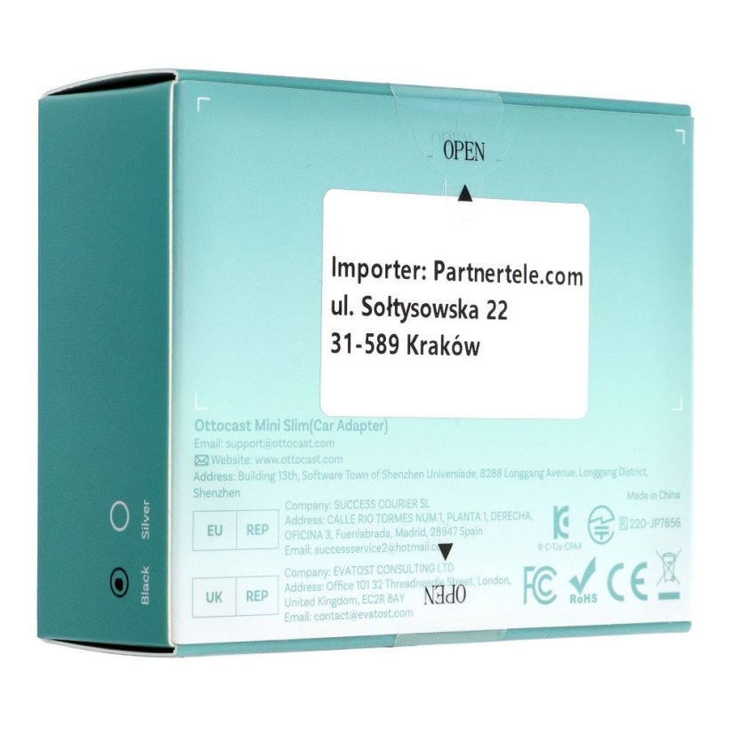 Wireless Car Adapter Ottocast mini Cube T2 Black