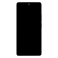 Kijelző kerettel Xiaomi Redmi Note 14S Black (Service Pack - eredeti pótalkatrész)