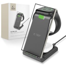 Tech-Protect Qi15W-A36 3v1 Wireless Charger For Android Black