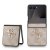 Guess PU 4G Metal Logo zadný kryt pre Samsung Galaxy Z Flip 7 Pink