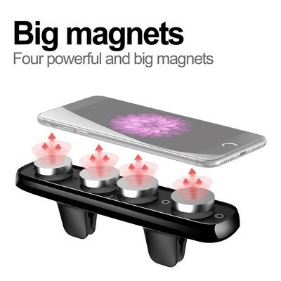 Magnetic Mount Holder Dual-Clip Air Vent Long