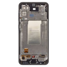 Kijelző kerettel Samsung A366B Samsung Galaxy A36 5G Black (Service Pack - eredeti pótalkatrész)