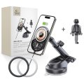 Držiak do auta Tech-Protect mm15W-V6 Magnetic Magsafe Dashboard & Vent Car Mount Wireless Charger 15W Black/Interior