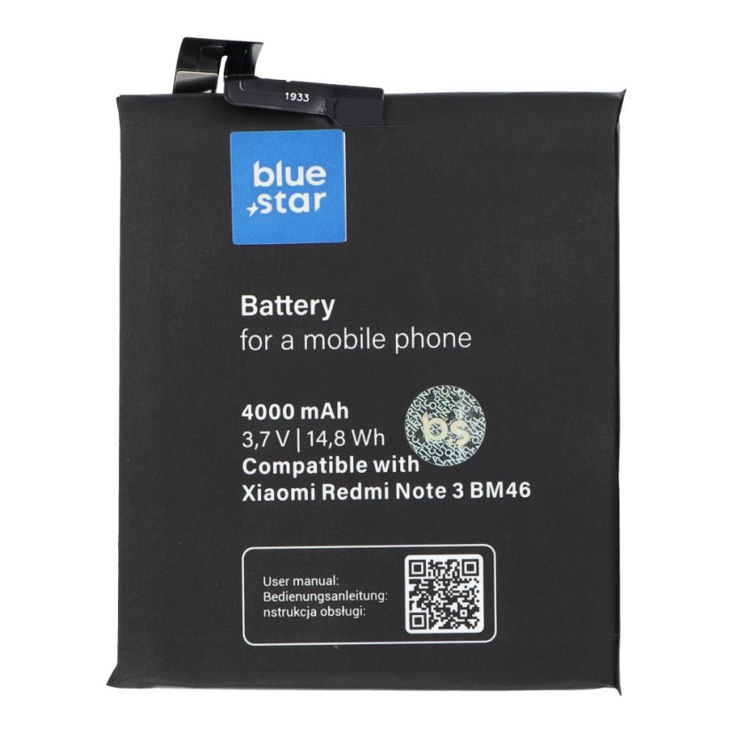 Akkumulátor Battery Xiaomi Redmi Note 3 (Bm46) 4000 mAh Blue Star