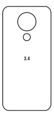 Hidrogél - hátsó védőfólia - Nokia 3.4