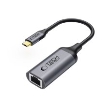 Redukcia Tech-Protect Ultraboost Adapter Type-C to Ethernet Rj45 1000Mbps Black