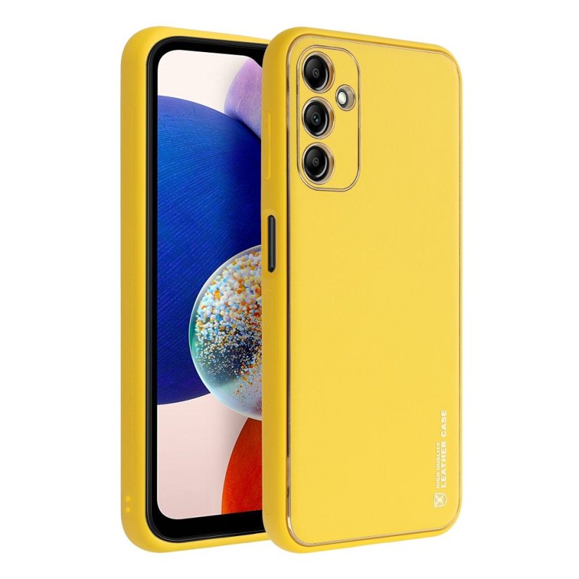 Kryt Leather Case Samsung Galaxy A14 5G / A14 4G Yellow