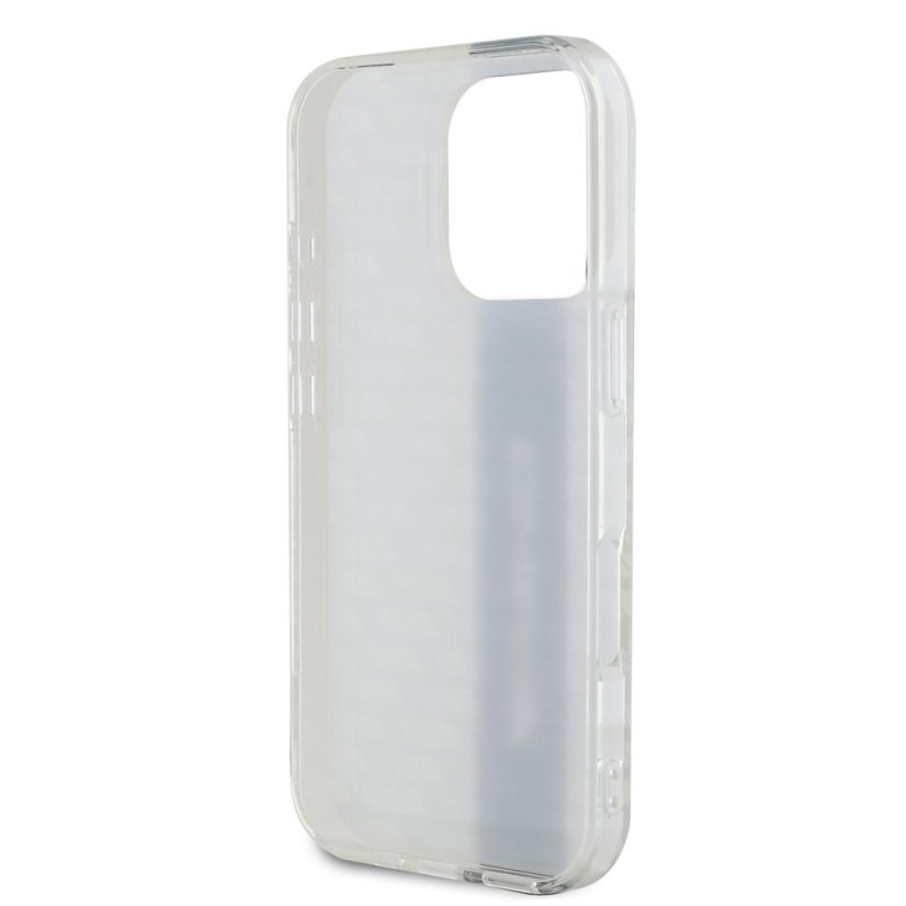 AMG Carbon Pattern zadný kryt pre iPhone 16 Pro Max White