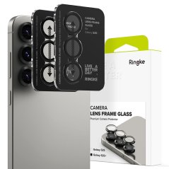 Ochranné sklo zadnej kamery 2ks v balení, set ochranných skiel na kameru Ringke Camera Frame Protector 2-Pack Samsung Galaxy S25+ Plus Black Ochranné sklo zadnej kamery 2ks v balení, set ochranných skiel na kameru Ringke Camera Frame Protector 2-Pack Samsung Galaxy S25+ Plus Black