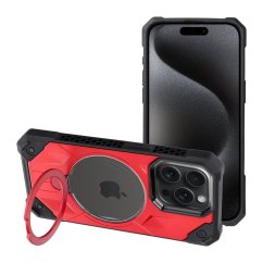 Kryt Armor Mag Cover Case s MagSafe iPhone 15 Pro Max Red