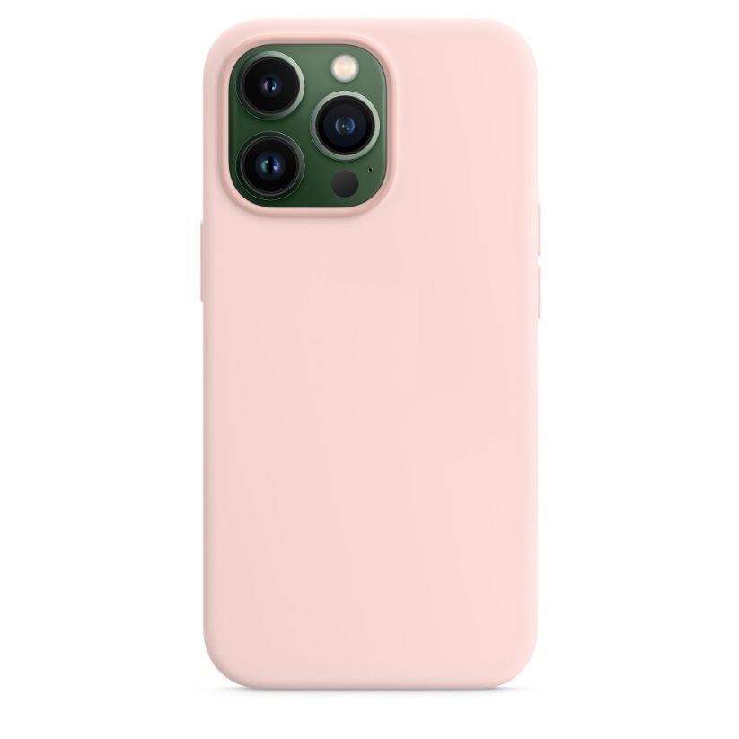 iPhone 13 Pro Silicone Case s MagSafe - Chalk Pink design (ružový)