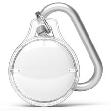 1db Rinkge Airtag Slim karabinerrel - áttetsző