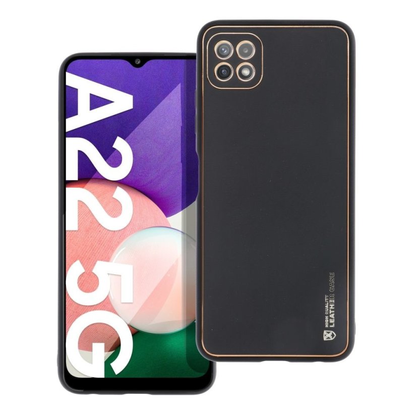 Forcell LEATHER Case  Samsung Galaxy A22 5G čierny