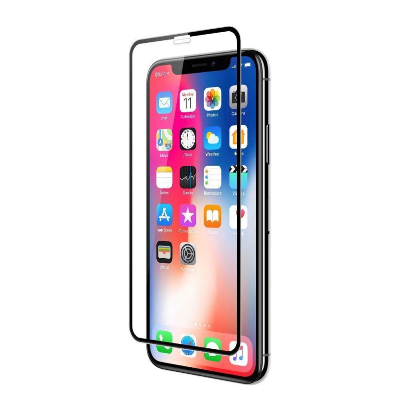 3D ochranné temperované sklo pre Apple iPhone XR, Black