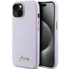 Kryt Guess Case iPhone 13 / 14 / 15 Guhcp15Spgmcsl (Glitter Glossy Script) Lilac