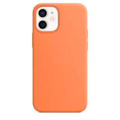 iPhone 12/12 Pro Silicone Case s MagSafe - Kumquat design (oranžový)