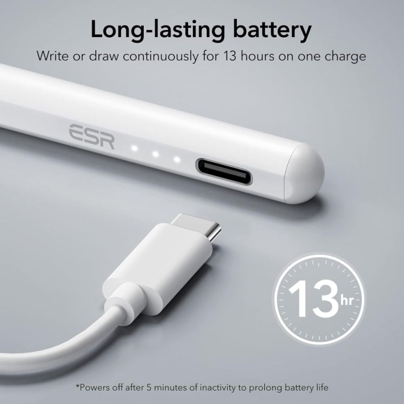Dotykové pero ESR Digital+ Magnetic Stylus Pen iPad White