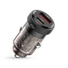 Nabíjačka do auta Tech-Protect Cc45W 2-Port Car Charger PD 45W / QC3.0 Black Nabíjačka do auta Tech-Protect Cc45W 2-Port Car Charger PD 45W / QC3.0 Black