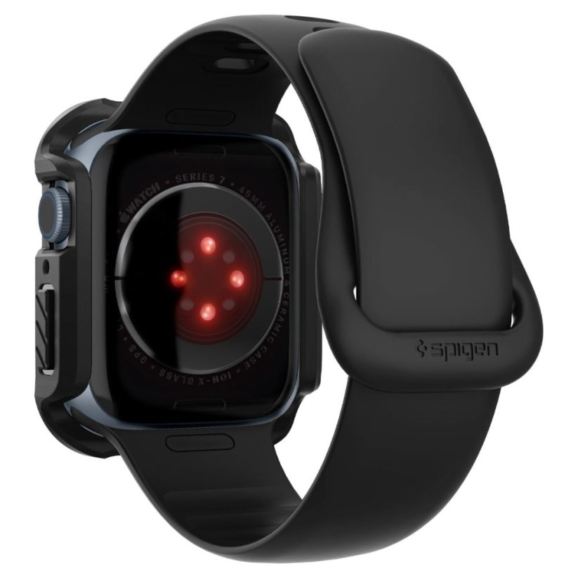 Ochranné sklo Spigen Tough Armor Apple Watch 7 / 8 / 9 (45 mm) Black