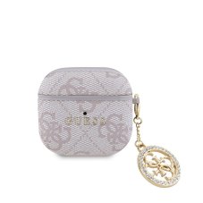 Guess 4G Script PC/PU Charm tok az AirPods 4 rózsaszínhez