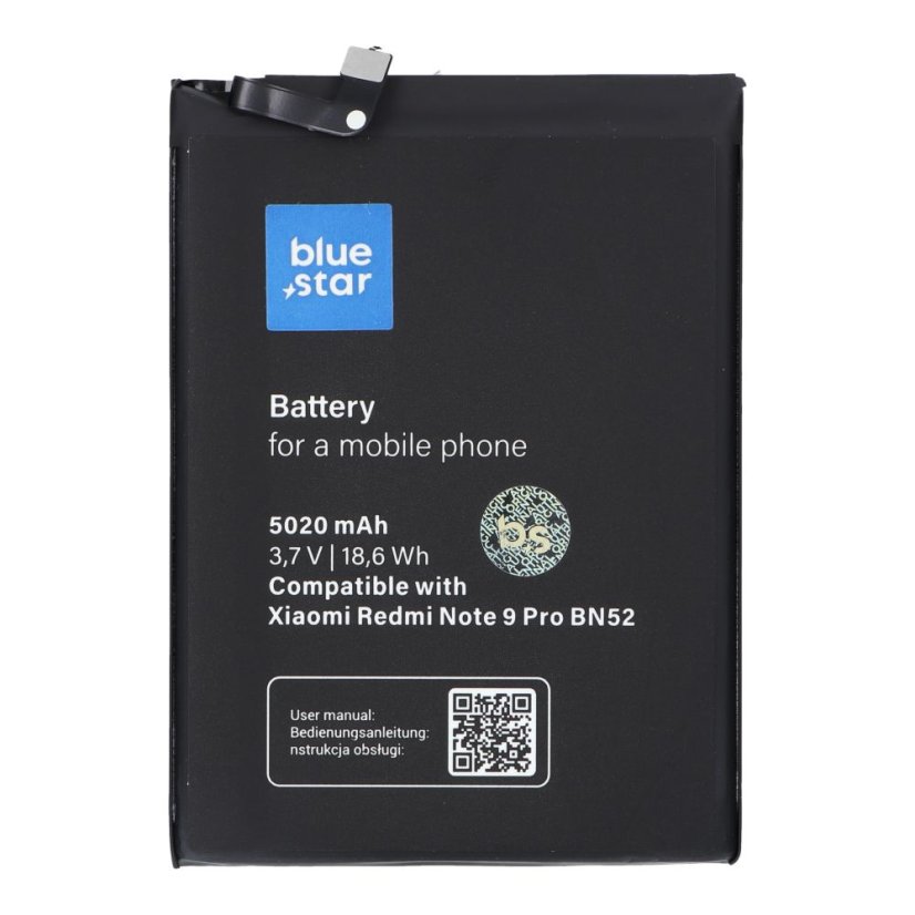 Batéria Battery Xiaomi Redmi Note 9 Pro (Bn52) 5020 mAh Blue Star