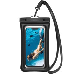 Vodeodolné púzdro Spigen A610 Universal Waterproof Float Case Black