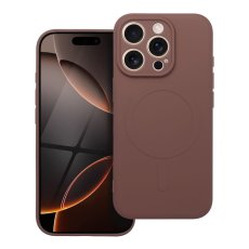 Kryt Case iPhone 16 Pro Silicone Mag Cover s MagSafe Brown