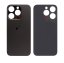 Apple iPhone 15 Pro - Náhradné zadné sklo housingu (Black Titanium)