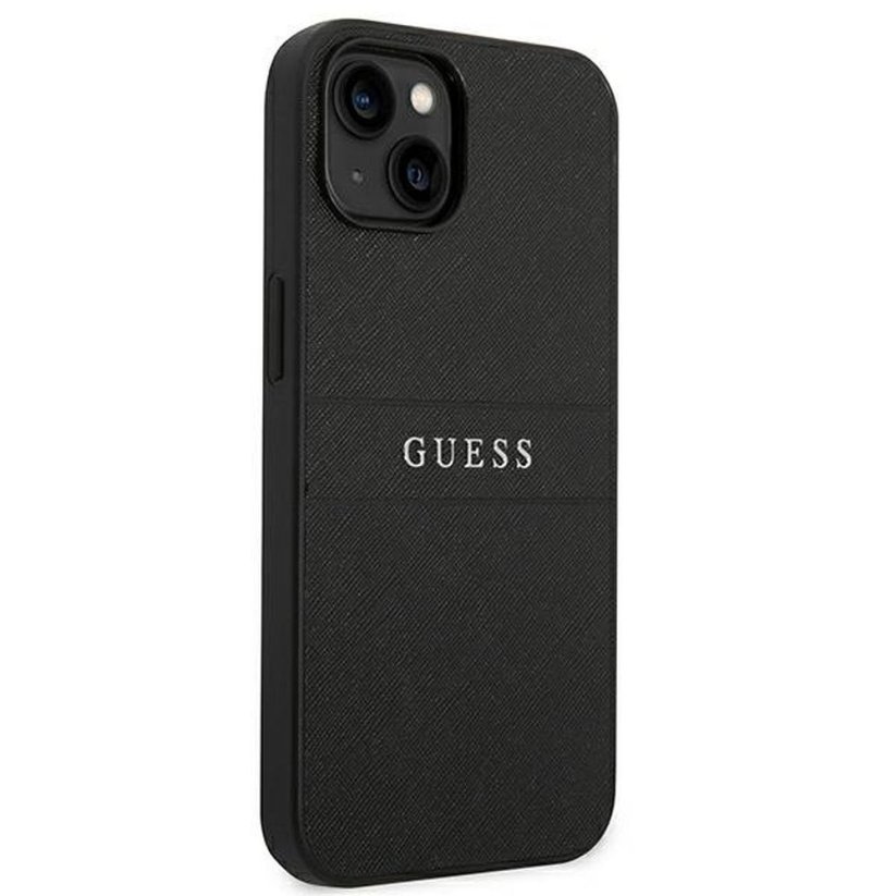 Kryt Original Faceplate Case Guess Guhcp14Mpsasbbk iPhone 14 Plus (Saffiano With Metal Logo / Black)