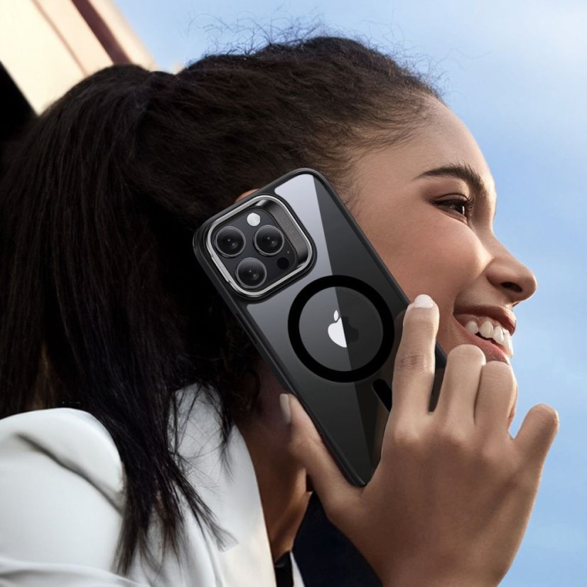 Kryt ESR Classic Hybrid Kickstand Halolock Magsafe & Tempered Glass iPhone 16 Pro Max Clear/Black