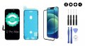 MULTIPACK - Čierny LCD displej iPhone 12 Pro Max + lepka pod displej + 3D ochranné sklo + sada náradia