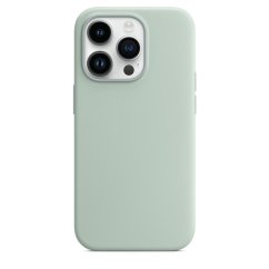 iPhone 14 Pro Max Silicone Case s MagSafe - Succulent design (zelený)