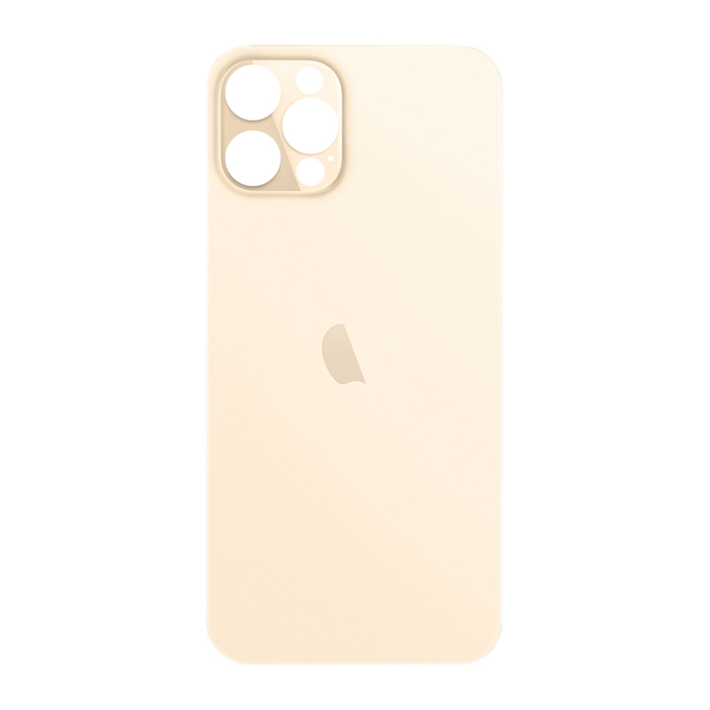 Apple iPhone 12 Pro Max - Sklo zadného housingu so zväčšeným otvorom na kameru (Gold)