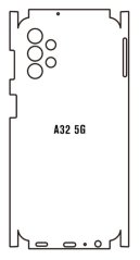 Hydrogel - zadná ochranná fólia - Samsung Galaxy A32 5G  - typ výrezu 2