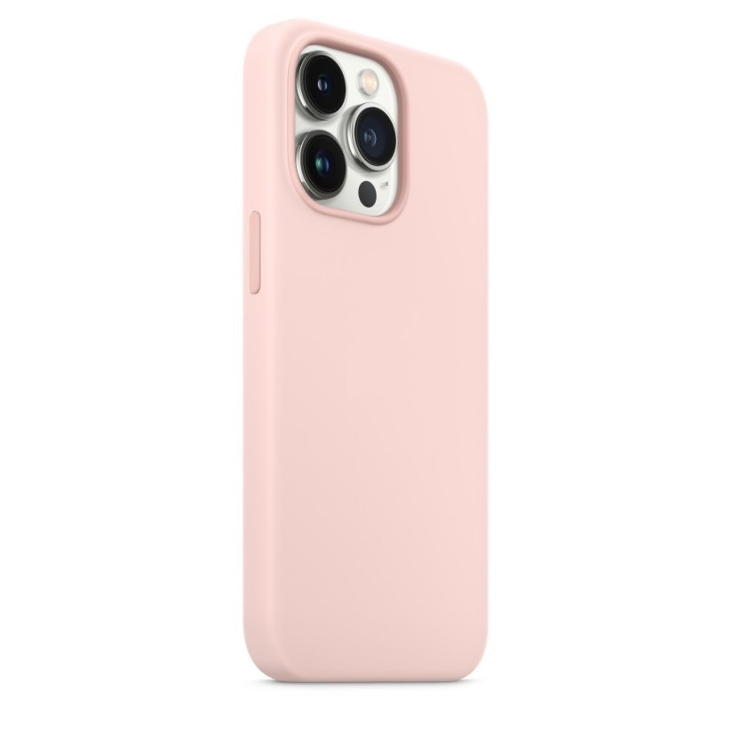 iPhone 13 Pro Silicone Case s MagSafe - Chalk Pink design (ružový)