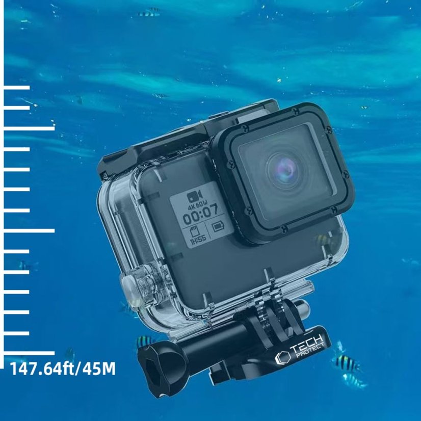 Tech-Protect Ga200 vízálló Tok Gopro Hero 5 / 6 / 7 átlátszó